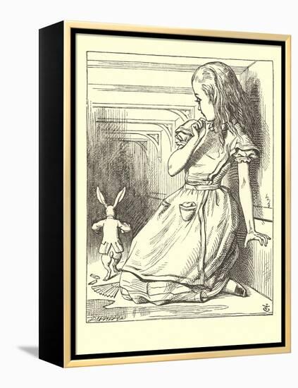 Alice in Wonderland, White Rabbit-null-Framed Stretched Canvas