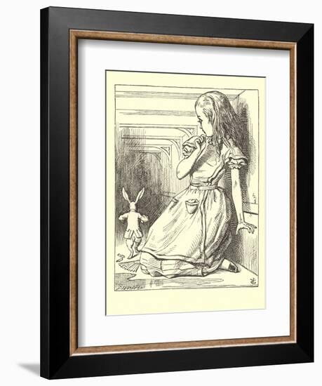 Alice in Wonderland, White Rabbit-null-Framed Art Print