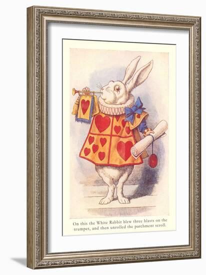 Alice in Wonderland, White Rabbit-null-Framed Premium Giclee Print