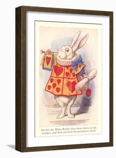 Alice in Wonderland, White Rabbit-null-Framed Premium Giclee Print