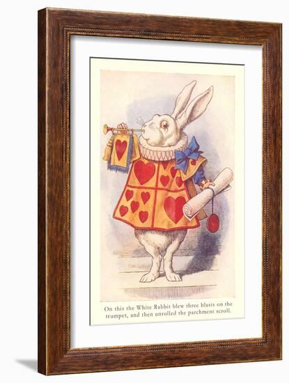 Alice in Wonderland, White Rabbit-null-Framed Premium Giclee Print