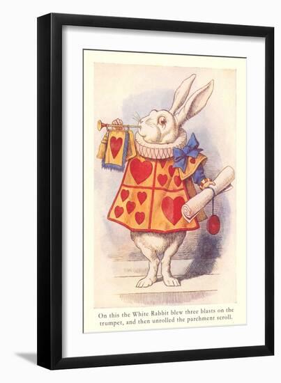 Alice in Wonderland, White Rabbit-null-Framed Premium Giclee Print