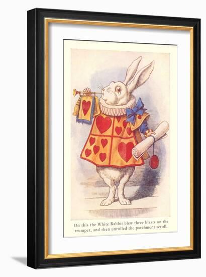 Alice in Wonderland, White Rabbit-null-Framed Premium Giclee Print