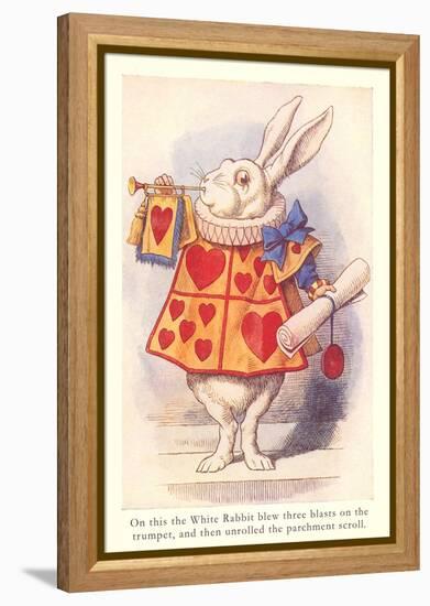 Alice in Wonderland, White Rabbit-null-Framed Stretched Canvas