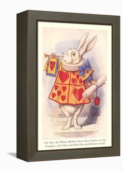 Alice in Wonderland, White Rabbit-null-Framed Stretched Canvas