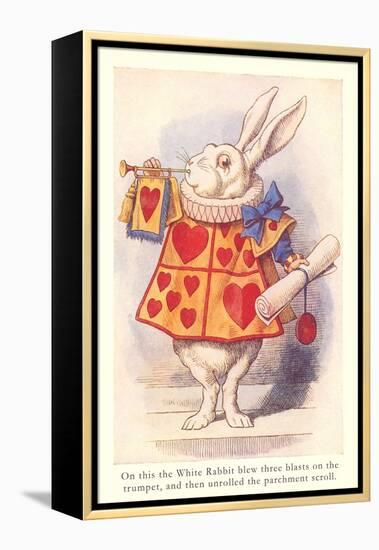 Alice in Wonderland, White Rabbit-null-Framed Stretched Canvas