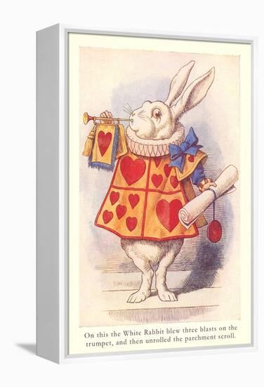 Alice in Wonderland, White Rabbit-null-Framed Stretched Canvas