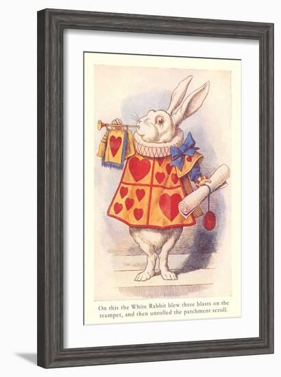 Alice in Wonderland, White Rabbit-null-Framed Art Print