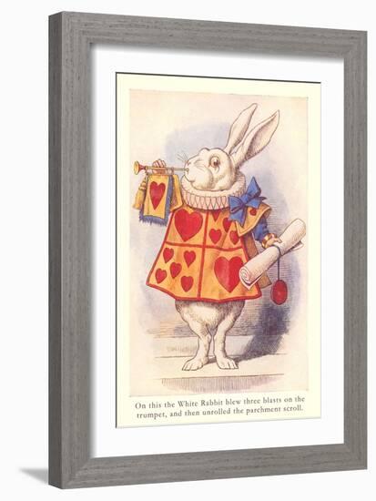 Alice in Wonderland, White Rabbit-null-Framed Art Print