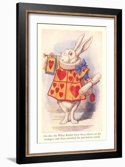 Alice in Wonderland, White Rabbit-null-Framed Art Print