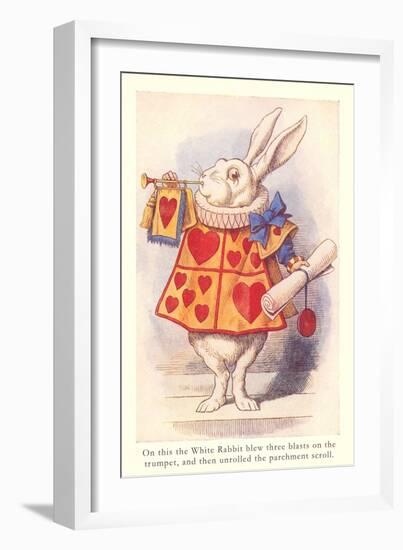 Alice in Wonderland, White Rabbit-null-Framed Art Print