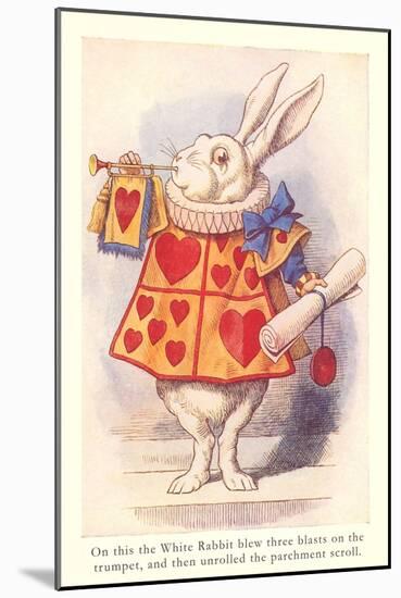 Alice in Wonderland, White Rabbit-null-Mounted Art Print