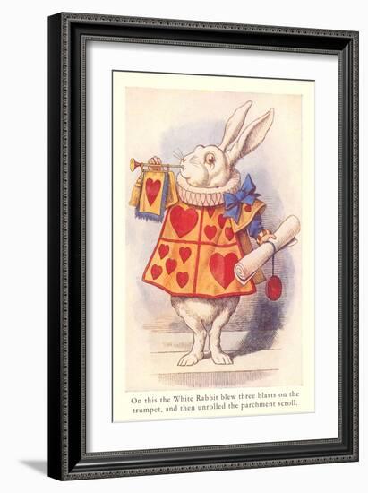 Alice in Wonderland, White Rabbit-null-Framed Art Print