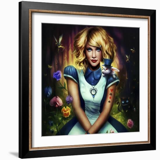 Alice in Wonderland-JoJoesArt-Framed Giclee Print