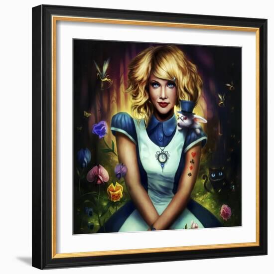 Alice in Wonderland-JoJoesArt-Framed Giclee Print