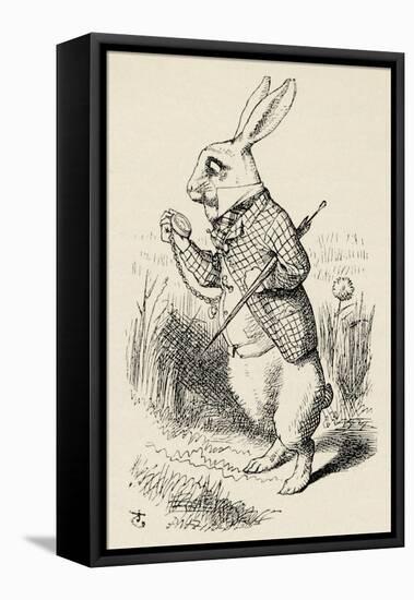 Alice in Wonderland --John Tenniel-Framed Premier Image Canvas