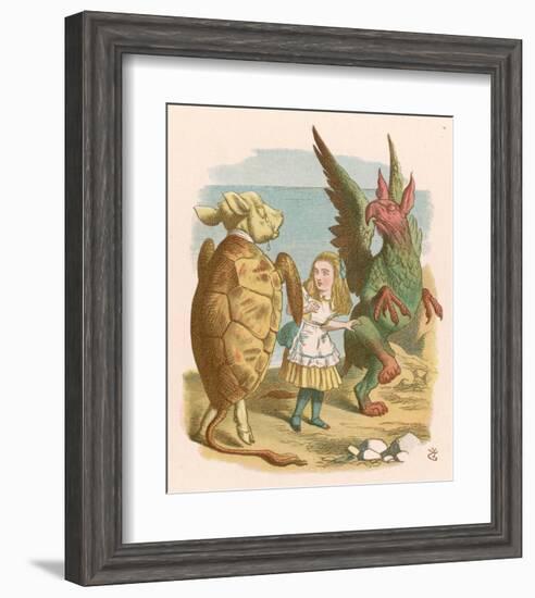 Alice in Yellow-null-Framed Art Print