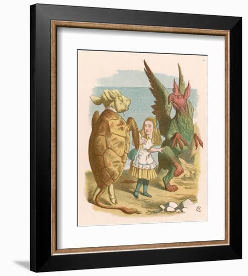 Alice in Yellow-null-Framed Art Print