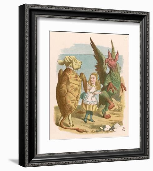 Alice in Yellow-null-Framed Art Print