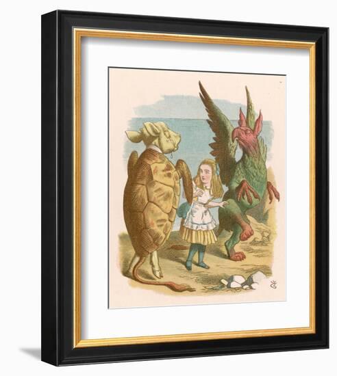 Alice in Yellow-null-Framed Art Print