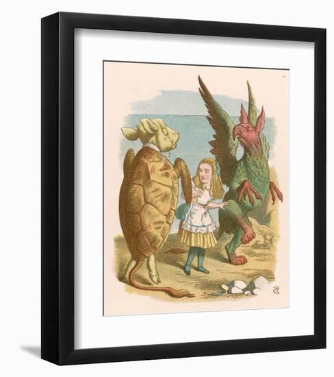 Alice in Yellow-null-Framed Art Print