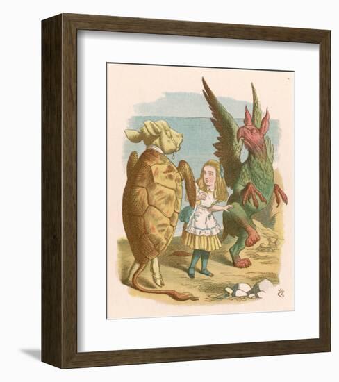 Alice in Yellow-null-Framed Art Print