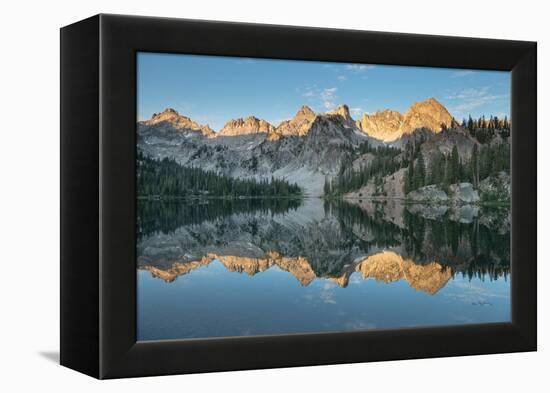 Alice Lake Sawtooh Mountains Idaho-Alan Majchrowicz-Framed Premier Image Canvas