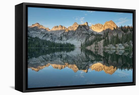 Alice Lake Sawtooh Mountains Idaho-Alan Majchrowicz-Framed Premier Image Canvas