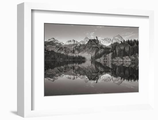 Alice Lake Sawtooth Mountains Idaho BW-Alan Majchrowicz-Framed Photographic Print