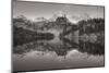 Alice Lake Sawtooth Mountains Idaho BW-Alan Majchrowicz-Mounted Photographic Print