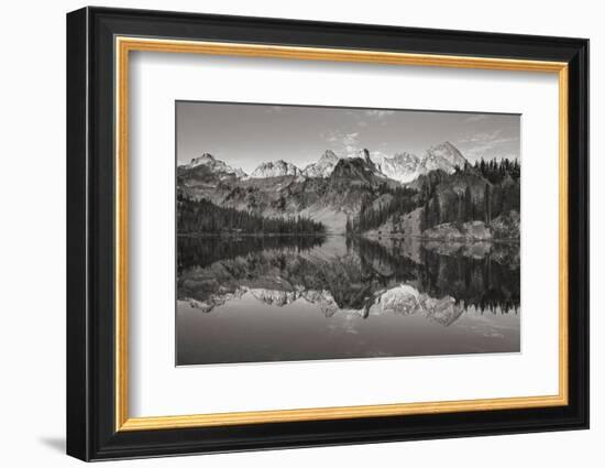 Alice Lake Sawtooth Mountains Idaho BW-Alan Majchrowicz-Framed Photographic Print