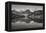 Alice Lake Sawtooth Mountains Idaho BW-Alan Majchrowicz-Framed Premier Image Canvas