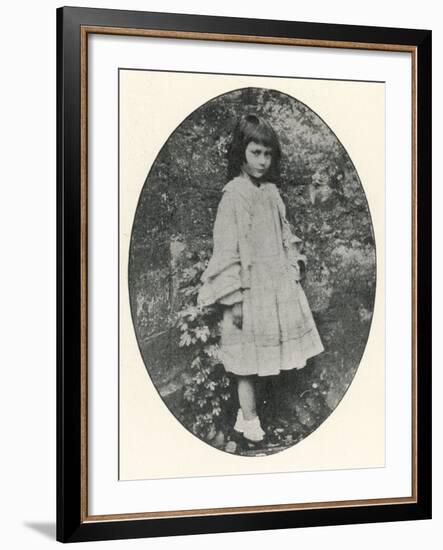 Alice Liddell Alice Liddell Aged About Ten-Lewis Carroll-Framed Photographic Print