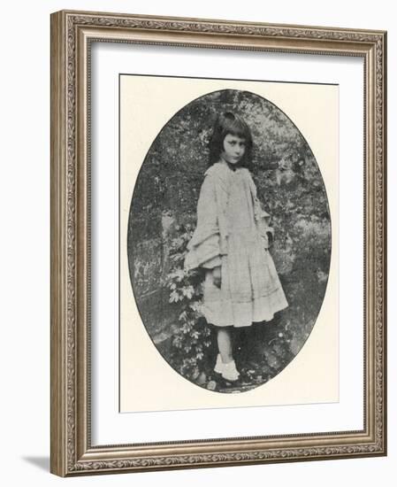 Alice Liddell Alice Liddell Aged About Ten-Lewis Carroll-Framed Photographic Print