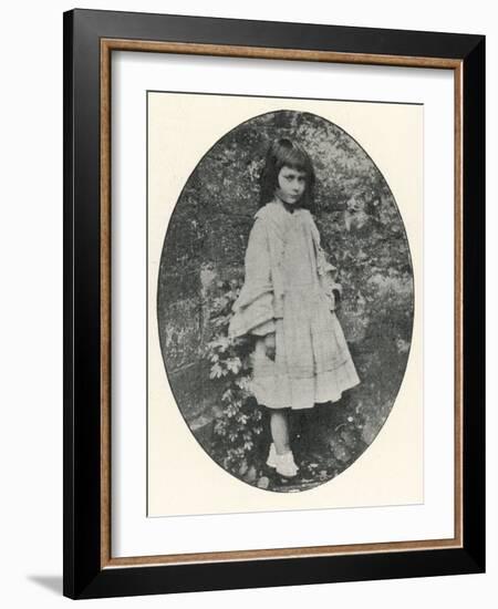 Alice Liddell Alice Liddell Aged About Ten-Lewis Carroll-Framed Photographic Print