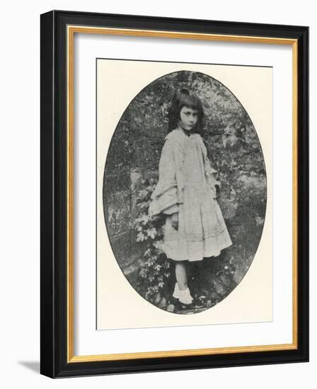 Alice Liddell Alice Liddell Aged About Ten-Lewis Carroll-Framed Photographic Print