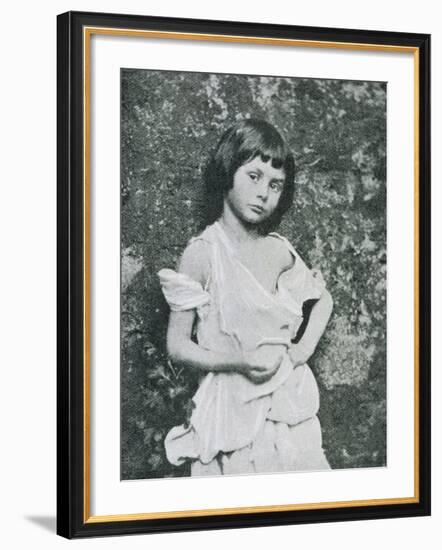 Alice Liddell Alice Liddell as a Beggar Girl-Lewis Carroll-Framed Photographic Print