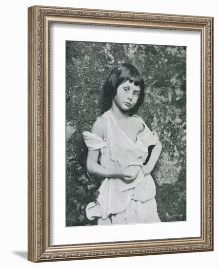 Alice Liddell Alice Liddell as a Beggar Girl-Lewis Carroll-Framed Photographic Print