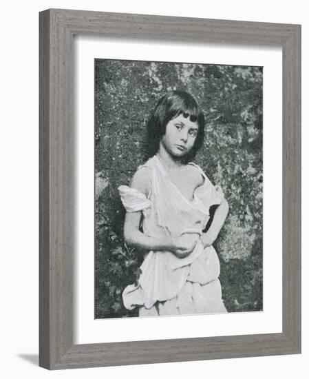 Alice Liddell Alice Liddell as a Beggar Girl-Lewis Carroll-Framed Photographic Print