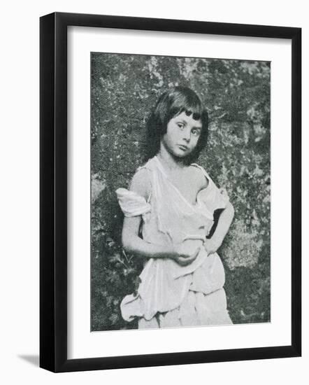 Alice Liddell Alice Liddell as a Beggar Girl-Lewis Carroll-Framed Photographic Print