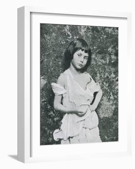 Alice Liddell Alice Liddell as a Beggar Girl-Lewis Carroll-Framed Photographic Print