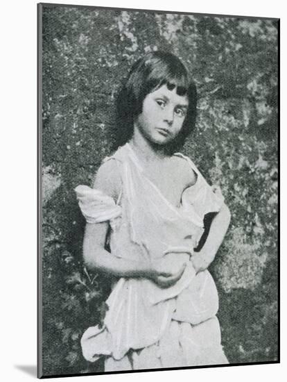 Alice Liddell Alice Liddell as a Beggar Girl-Lewis Carroll-Mounted Photographic Print