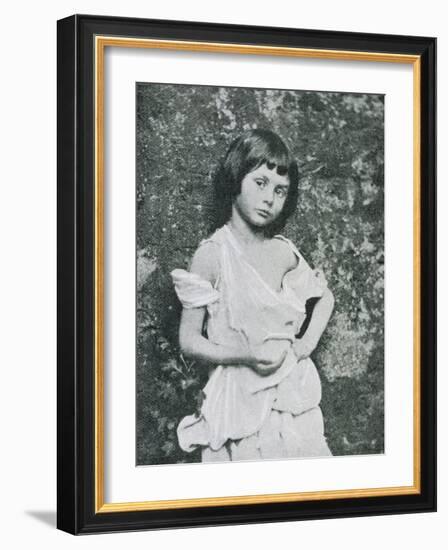 Alice Liddell Alice Liddell as a Beggar Girl-Lewis Carroll-Framed Photographic Print