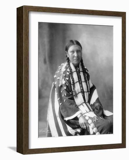 Alice Lone Bear, Sioux, 1898-Frank A. Rinehart-Framed Photographic Print