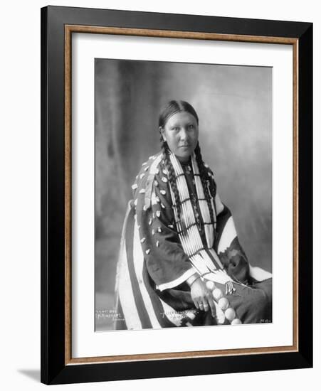 Alice Lone Bear, Sioux, 1898-Frank A. Rinehart-Framed Photographic Print