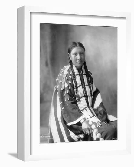 Alice Lone Bear, Sioux, 1898-Frank A. Rinehart-Framed Photographic Print