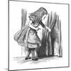 'Alice looking at a small door behind a curtain', 1889-John Tenniel-Mounted Giclee Print