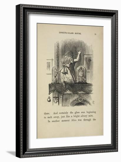 Alice Looking at the Mirror-John Tenniel-Framed Giclee Print