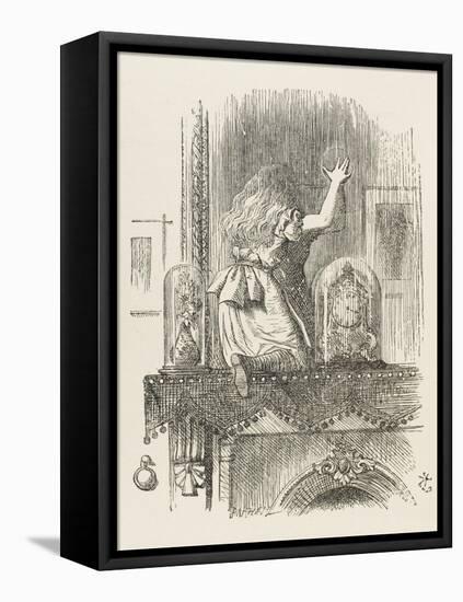 Alice Looking Through the Looking Glass 1 of 2: This Side-John Tenniel-Framed Premier Image Canvas