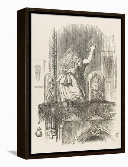 Alice Looking Through the Looking Glass 1 of 2: This Side-John Tenniel-Framed Premier Image Canvas